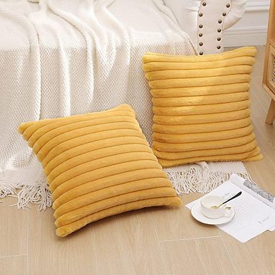 2-Piece Luxury Soft Throw Pillow Cases