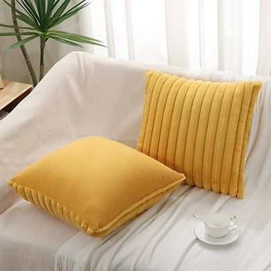 2-Piece Luxury Soft Throw Pillow Cases