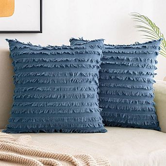 2 pc Decorative Boho Throw Pillow Cases