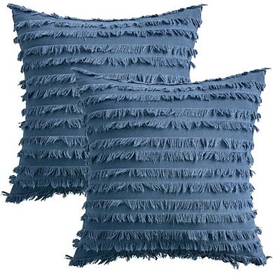 2-Piece Decorative Boho Throw Pillow Cases