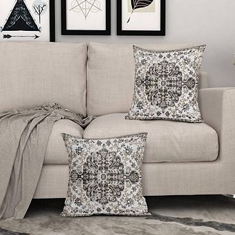 2 pc Vintage Boho Throw Pillow Cases