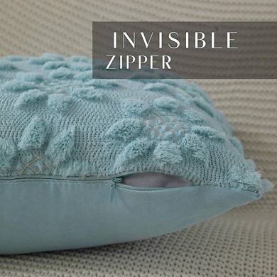 2-Piece Faux Fur Throw Pillow Cases