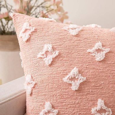 2-Piece Minimal Embroidered Throw Pillow Cases