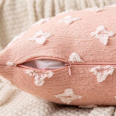 2-Piece Minimal Embroidered Throw Pillow Cases