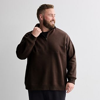 Big & Tall Tek Gear® Relaxed Half Zip Pullover