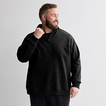 Big & Tall Tek Gear® Relaxed Half Zip Pullover