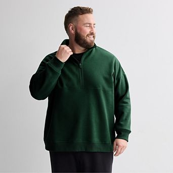 Big & Tall Tek Gear® Relaxed Half Zip Pullover