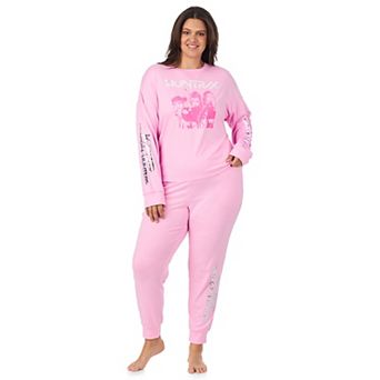 Plus Size Beauty Sleep Social K-Pop Demon Hunters Pajama Top & Pajama Joggers Set