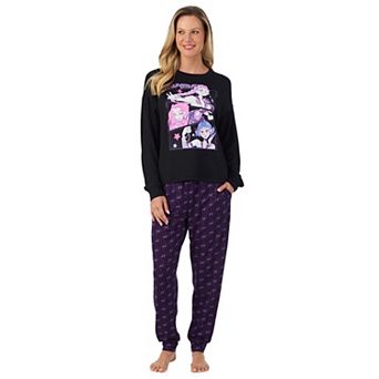 Women's Beauty Sleep Social K-Pop Demon Hunters Long Sleeve Pajama Top & Pajama Pants Set