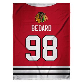 NHL Chicago Blackhawks Connor Bedard Raschel Throw Blanket