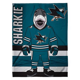 NHL San Jose Sharks Sharkie Raschel Throw Blanket