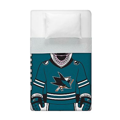 NHL San Jose Sharks Raschel Throw Blanket