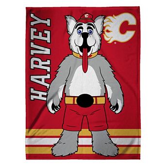 NHL Calgary Flames Harvey Raschel Throw Blanket