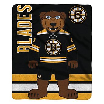 NHL Boston Bruins Blades Raschel Throw Blanket