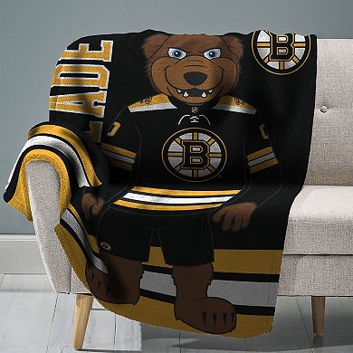 NHL Boston Bruins Raschel Throw Blanket
