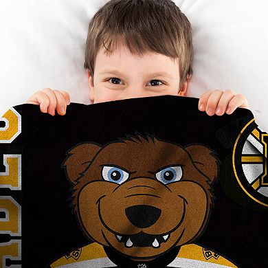 NHL Boston Bruins Raschel Throw Blanket