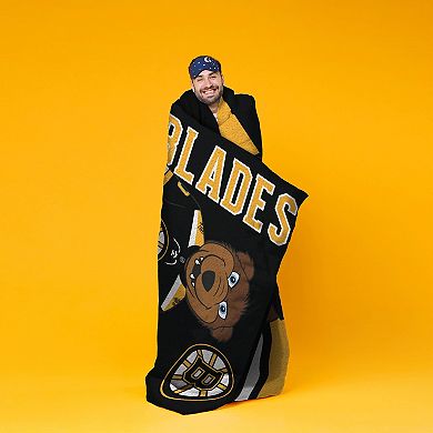 NHL Boston Bruins Raschel Throw Blanket