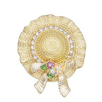 Napier Gold Tone Spring Hat Pin