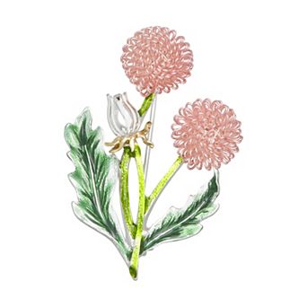 Napier Two Tone Flower Pin