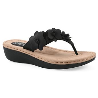 Cliffs by White Mountain Cassilia Women's Floral Wedge Sandals