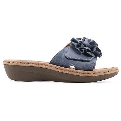 Cliffs by White Mountain Casmyn Women's Floral Slide Sandals