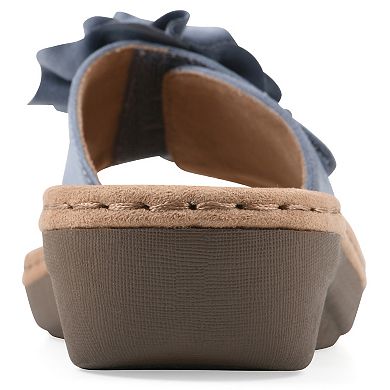 Cliffs by White Mountain Casmyn Women's Floral Slide Sandals
