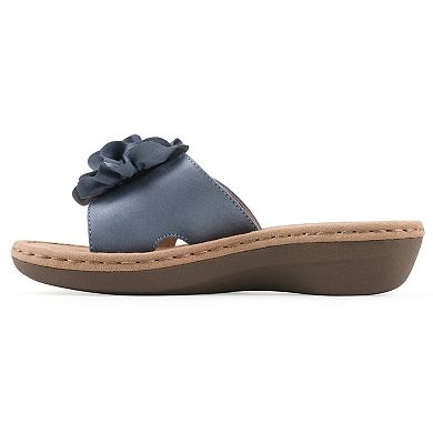 Cliffs by White Mountain Casmyn Women's Floral Slide Sandals