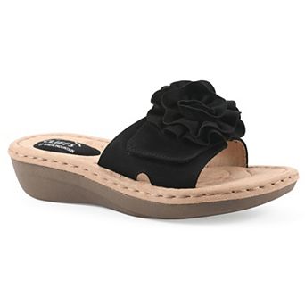 Cliffs by White Mountain Casmyn Women's Floral Slide Sandals