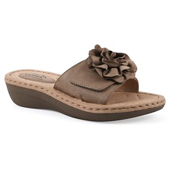 Cliffs by White Mountain Casmyn Women's Floral Slide Sandals
