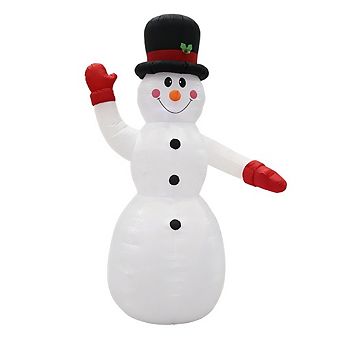 G128 14.76 ft H Snowman Christmas Inflatable Decor with LED Lights