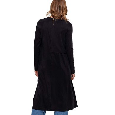 Wrap Trench Coat In Black