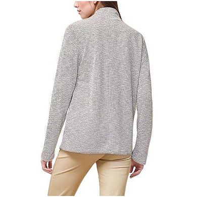 Self-tie Mock Neck Sweater Top