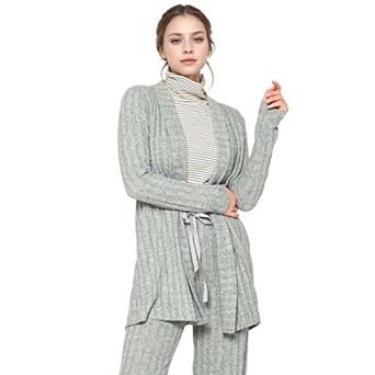 Cozy Ribbed Longline Cardigan