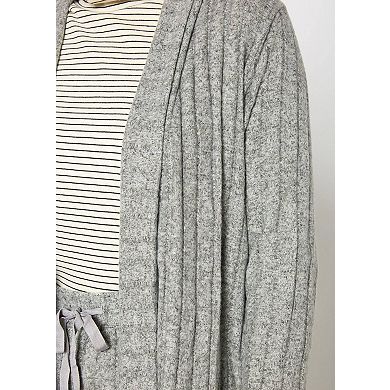 Cozy Ribbed Longline Cardigan