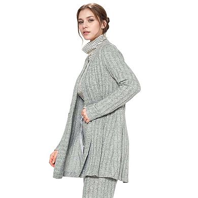 Cozy Ribbed Longline Cardigan