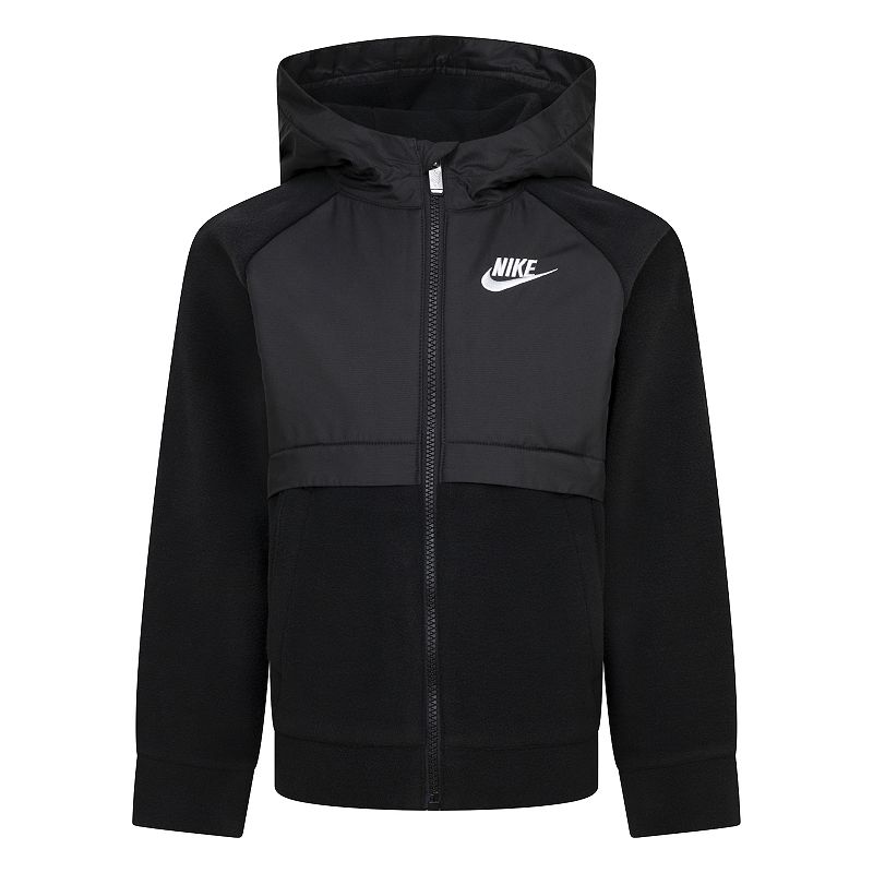Baby & Toddler Boys Nike Lightweight Fleece Water Resistant Hooded Zip Up Jacket, Toddler Boy's