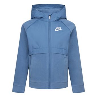 Baby & Toddler Boys Nike Lightweight Fleece Water Resistant Hooded Zip Up Jacket