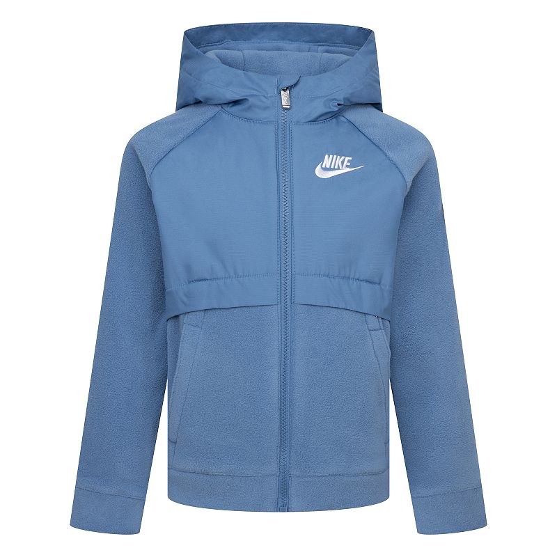 Baby & Toddler Boys Nike Lightweight Fleece Water Resistant Hooded Zip Up Jacket, Toddler Boy's