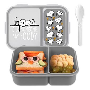 Best Brands Peanuts Snoopy Bento Box with Lock Lid & Spork