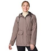 Women's London Fog Zip-Front Rain Anorak Jacket