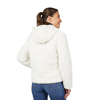 Free Country Women's Hooded Cirrus Quilted Reversible Jacket