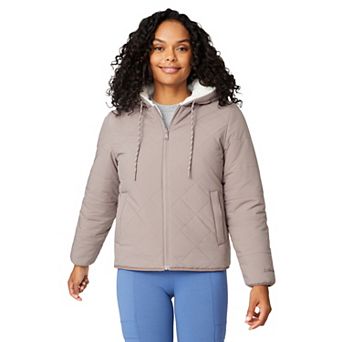 Free Country Women's Hooded Cirrus Quilted Reversible Jacket