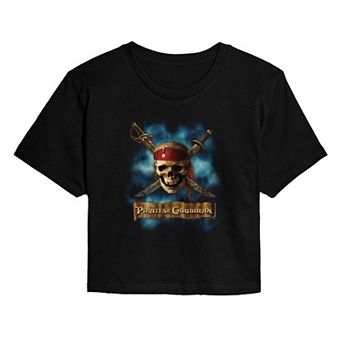 Juniors' Disney's Pirates of the Caribbean Cropped Tee