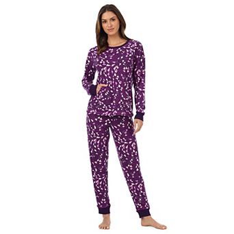 Petite Cuddl Duds® Pajama Knit Crewneck Pajama Top & Pajama Jogger Set