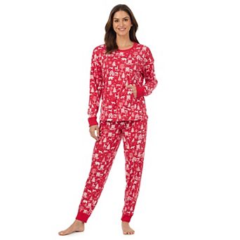 Petite Cuddl Duds® Pajama Knit Crewneck Pajama Top & Pajama Jogger Set