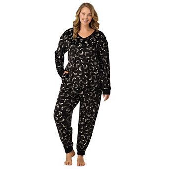 Plus Size Cuddl Duds® V-Neck Pajama Top & Pajama Joggers Set