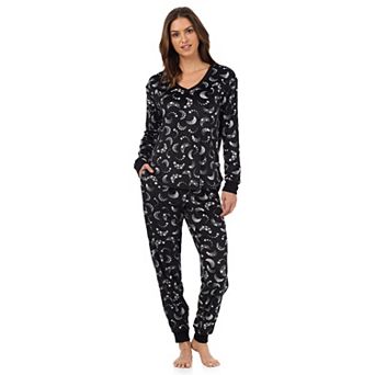 Women's Cuddl Duds® V-Neck Pajama Top & Pajama Joggers Set