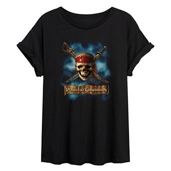 Juniors' Disney's Pirates of the Caribbean Oversized Tee