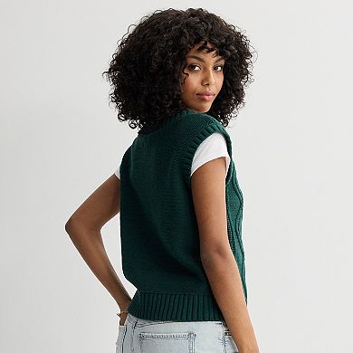 Juniors' SO® V-Neck Sweater Vest