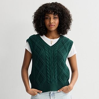 Juniors' SO® V-Neck Sweater Vest